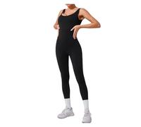 LIUHLFSR Mono Deportivo de Yoga sin Costuras for Mujer, con Espalda Abierta, for Entrenamiento al Aire Libre, Correr, Gimnasio, Leggings, chándal for Mujer para Entrenamiento, Yoga y Baile(Black,S)