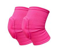 LIUHLFSR Rodilleras de compresión deportivas, Protector elástico rodilla, rodillera esponja gruesa, soporte for entrenamiento baile, 2 pares Para Correr Entrenar(Red,S)