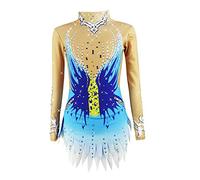 LIUHUO Maillot de gimnasia rítmica para mujer, niña, para competición, disfraz artístico, patinaje sobre hielo, danza, uniformes de animadora