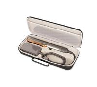 LIUIIVIRI Funda rígida de viaje compatible con alisador de pelo Dyson Airstraight HT01 y fuente de alimentación, funda de almacenamiento impermeable y a prueba de golpes, Black, M