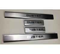 LIUIN 4 Piezas Acero Inoxidable Umbral Puerta Coche para Dacia Duster III 2020-2025, Bienvenidos Pedal Umbral Accesorio Antide Slizante Antiarañazos Piezas De Automóvil,B