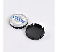 LIUIN 4 Piezas Rueda de Centro Tapacubos Coche para Volvo XC-40 XC-60 XC-70 XC-90 AB 2023, Tapas De Rueda De Centro Embellecedor para Llantas Tapas para Llantas,Silver-64mm