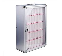 LIUJHGH Caja Transparente portátil para teléfonos con Cerradura, Organizador de Pared para la gestión de Dispositivos estudiantiles(60(40.5 * 20 * 61cm))