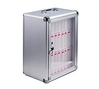 LIUJHGH Caja Transparente portátil para teléfonos con Cerradura, Organizador de Pared para la gestión de Dispositivos estudiantiles(24(28.5 * 20 * 38cm))