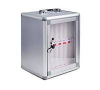 LIUJHGH Caja Transparente portátil para teléfonos con Cerradura, Organizador de Pared para la gestión de Dispositivos estudiantiles(12(22.5 * 20 * 26.5cm))