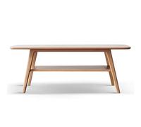 LIUJHGH Mesa de Centro del Siglo, de Madera Maciza para Sala de Estar, Espacio pequeño, Mesa de sofá Retro, Dormitorio(Primary,120cm)