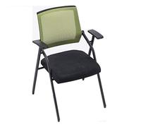 LIUJHGH Silla Plegable de Conferencia con Mesa, Silla ergonómica con Respaldo de Malla y Marco de Acero para reuniones y aulas(C)