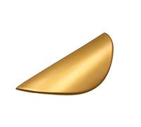 Liujiami 4 piezas Media luna Forma Gabinete Cajón Armario Puerta Latón Oro Muebles Tiradores Tiradores Moderno Cocina Curvo Puerta Manija Tirador Perillas Centro del agujero 96 mm