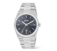 Liujo TLJ2539 - Reloj de hombre, color negro, de acero plateado, 40 mm, marrón