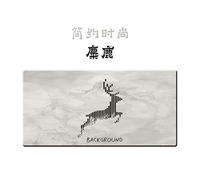 LIUJUAN Doble Cara Gaming Mouse Pad Alfombrilla De Ratón De Gran Tamaño Linda Chica Escritorio Escritorio Almohadilla De La Computadora Estudiante Escritorio Almohadilla Ideas-Alce_40X80Mm_2Mm