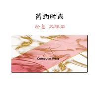 LIUJUAN Doble Cara Gaming Mouse Pad Alfombrilla De Ratón De Gran Tamaño Linda Chica Escritorio Escritorio Almohadilla De La Computadora Estudiante Escritorio Almohadilla Ideas-Mármol Rosa_40X80Mm_2Mm