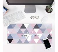 LIUJUAN Doble Cara Gaming Mouse Pad Alfombrilla De Ratón Rosa Azul Rosa Juego Supergrande Borde De Bloqueo Grueso Impermeable Oficina Cuaderno Mesa Estera-Mi_400X900Mm_3Mm