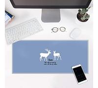 LIUJUAN Doble Cara Gaming Mouse Pad Alfombrilla De Ratón Rosa Azul Rosa Juego Supergrande Borde De Bloqueo Grueso Impermeable Oficina Cuaderno Mesa Estera-Norte_500X1000Mm_3Mm