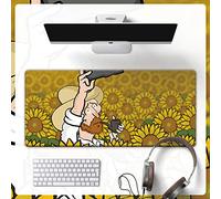 LIUJUAN Doble Cara Gaming Mouse Pad Cute Dibujos Animados Van Gogh Alfombrilla De Ratón Súper Gran Personalidad Chica Fresca Literaria Creativa Mesa Mat Anime Custom Ins Wind-12_400X800Mm_5Mm