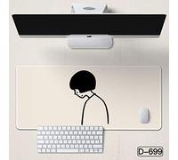 LIUJUAN Doble Cara Gaming Mouse Pad El Mouse Pad Es Súper Fácil para Que Todos Puedan Usar La Oficina para Aprender A Engrosar El Tapete De Mesa Simple Y Antideslizante-D-699_570X330Mm_4 Mm