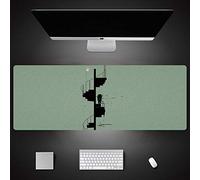 LIUJUAN Doble Cara Gaming Mouse Pad Trompeta Personalizada Alfombrilla De Ratón Creativo Simple E-Sports Office Home Laptop Laptop Pad Pad Teclado-Gramo_900X400Mm_3Mm