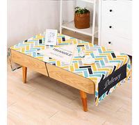LIUJUAN Mantel De Tela Mesa De Centro Mantel Rectangular Moderno Minimalista Mesa De Centro Almohadilla Gabinete De TV Cubierta De La Computadora Tela Arte-Amarillo Brillante G_Los 60 * 170Cm