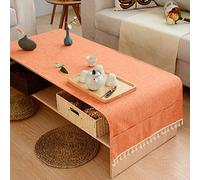 LIUJUAN Paño De Tabla Paño De Tabla Mesa Rectangular Mesa De Centro Mantel Mantel Algodón Y Lino Mueble TV Mantel Mantel Rectángulo-C_Los 50Cm * 150Cm