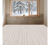 LIUJYUAN Moqueta de Fieltro Punzonado 200 x 230 cm Antideslizantes y Resistentes Alfombra para Eventos a Medida en Muchos Colores y Tamaños para Apartamento, Oficina, Blanquecino