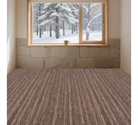 LIUJYUAN Moqueta de Fieltro Punzonado 400 x 610 cm Antideslizantes y Resistentes Alfombra para Eventos a Medida en Muchos Colores y Tamaños para Apartamento, Oficina, Marrón