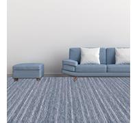 LIUJYUAN Moqueta Punzonada Rips 100 x 530 cm Barata Aislante y Protectora Alfombra de Exterior en Muchos Colores y Tamaños para El Suelo, Alfombras de Salon, Gris Oscuro