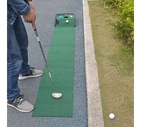Liukouu Golf Putting Green - Sistema automático de Golf Estera de Golf Pad de práctica de Golpe para Interiores/Exteriores Equipo de Entrenamiento de Golf(Los 0.33 * 2.5m)