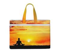 Liulannq Bolsas de lona para yoga, meditación, bolsas de archivo portátiles para oficina y negocios, kits de estudio, bolsas de almacenamiento, súper duraderas.