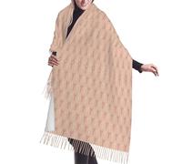 Liulannq Bufanda cálida con diseño de la Torre Eiffel de colores suaves, chal suave, necesario para otoño e invierno.