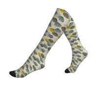 Liulannq Calcetines unisex de presión de pantorrilla, calcetines de ejercicio de piernas largas, calcetines para correr para promover la circulación sanguínea, aliviar el dolor en las articulaciones