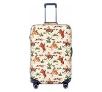 Liulannq Cowboy Ride Horse - Funda protectora de alta elasticidad para maleta, que decora y protege tu maleta del polvo y los arañazos., Black, M