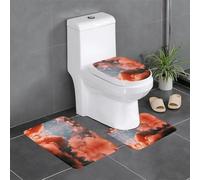 Liulannq Juego de 3 alfombrillas de franela antideslizantes Sky With Fluffy Clouds, suaves y agradables al tacto, absorbentes y antideslizantes, fáciles de cuidar. Disfruta de cada segundo de calidez.