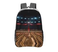 Liulannq Professional Basketball Arena - Mochila transparente con correa de hombro ajustable, mochila escolar de gran capacidad, duradera y ligera, adecuada para adultos, niños, hombres y mujeres.