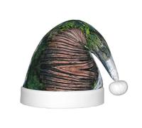 Liulannq Sombrero de Navidad de felpa colorido para niños, con puente de madera, adecuado para todo tipo de ropa, accesorios de rendimiento, incluye un sombrero.