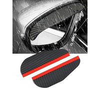 LIULAOGEN A Medida Espejo Retrovisor Protector para Freelander 2 2008-2015,Cejas Lluvia Grano Fibra Carbono,Cubierta Protección Solar Accesorios