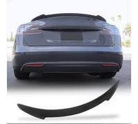 LIULAOGEN Alerón Trasero de Fibra de Carbono Real para Tesla Model S 2012-2023, Tuning Tronco Labios Difusor Puerta Trasera Solapa Tapa del Maletero Divisor Labio