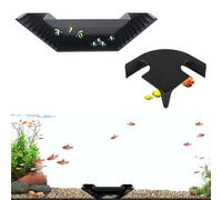LIULINY 2 Piezas Acuario Túnel Subterráneo, Túnel Acuario Adornos, Vista de 360° Escondite para Camarones 2 Tamaños (12*12*4cm, 21*4*5,3cm), para Acuarios, para Peces Bagres Camarones Cangrejos Río
