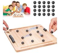 LIULINY Ajedrez Magnetico con 20 Piedras Magnéticas, Juego de Ajedrez Magnetico, Madera Magnetic Chess Game para Viajar, Diversión Educativa Interactiva para Niños y Adultos