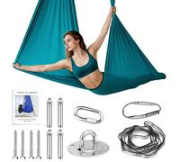 LIULINY Hamaca de Yoga Aéreo, 280x150cm Columpio De Yoga Aéreo Máximo 200kg