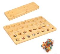 LIULINY Juego Kalaha, 65 Jewel Mancala Juego de Mesa, Ajedrez de Gemas