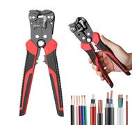 LIULINY Pelacables Automático, 3 en 1 Pelacables Electricista, Pela Cables de Electricidad, Rango de Trabajo 0,2-6 mm², Profesional y Cortador para Cortar Cables, Pelar, Prensar