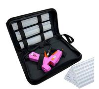 Liumai Hot Glue Gun Kit with 30pcs Glue Sticks, Mini Hot Melt Glue Gun with Carrying Case for Crafts, School DIY Arts, and Home Repair (30Watts, Pink)