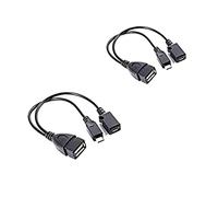 Liummrcy, 2 Paquete USB Netzwerk Adapter TV Kabel Adaptador Ethernet Adapter Fire TV Stick 4K Fire TV Stick Adaptador USB Puerto USB Terminal Adaptador OTG Cable para Fire TV 3 o 2da Gen