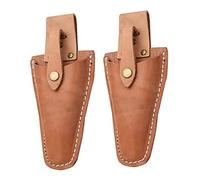 Liummrcy 2 Piezas de Funda para podadora Funda de Cuero para podadora de Mano alicates de jardín Soporte para Tijeras con Funda de Cuero a presión Fundas para Herramientas Funda para jardinería Bolsa