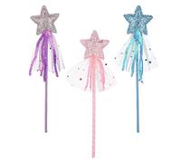 Liummrcy Adornos de Navidad, 3pcs Wands 11 en Glitter Fairy Wand Angel Fairy Apps Sticks para cumpleaños Fiesta de Navidad de Halloween