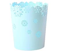 Liummrcy Bin de Papel de desecho, Cesta de Papel de desecho Hueco de plástico de 6.3 Pulgadas, Papel de desecho Redondo de Encaje para Dormitorio, baño, Cocina y Azul de la Oficina, Ratones de Lavado