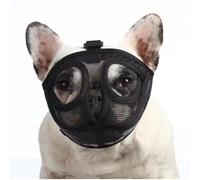 Liummrcy Collares para Perros, Bulldog francés hocico de Malla Transpirable hocico Corto rocío de Perros hocico Suave mascarilla para Perros para Evitar Comer Masticar para Perros pequeños y grandis