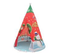 Liummrcy Tienda de Navidad, Topa de Tela Plegable Tienda de Juego con Ventana y Estera, niños de Interior de Interior portátiles para niñas y niños 41.3x41.3x61in
