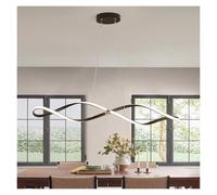 LIUNJHUY Lámpara Colgante LED Moderna para Comedor e Isla de Cocina, lámpara de Techo Dorada/cromada/Negra, Regulable y de Altura Ajustable Interesting