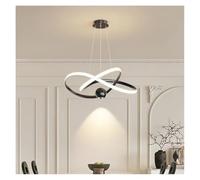 LIUNJHUY Luces Colgantes LED Modernas Lámpara de Restaurante de Moda Simple y Moderna Lámpara de Sala de Estar con línea Colgante Creativa nórdica (3 Colores, Blanco 50 cm) Interesting