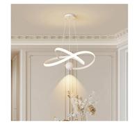 LIUNJHUY Luces Colgantes LED Modernas Lámpara de Restaurante de Moda Simple y Moderna Lámpara de Sala de Estar con línea Colgante Creativa nórdica (3 Colores, Negro 50 cm) Interesting